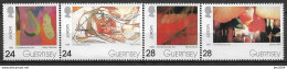 1993 Guernsey Mi. 608-611** MNH Europa: Zeitgenössische Kunst - 1993