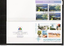 2004 Aserbeidschan   Mi. 573-4 D Used  Booklet Europa: Ferien - 2004