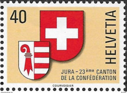 1978 Schweiz Mi. 1141 **MNH Wappen Des Kantons Jura Und Der Schweiz - Ungebraucht
