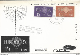 1960 Irland  Mi. 146-7  FDC Europa - FDC