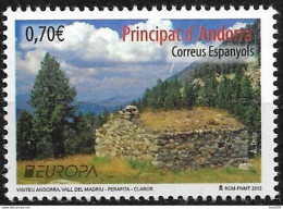 2012 Andorra ES   Mi.  389**MNH  Europa: Besuche - 2012