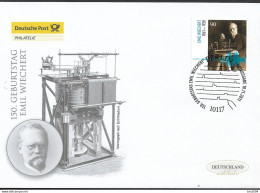 2011 Deutschland Germany Mi. 2897 FDC   150. Geburtstag Von Emil Wiechert - 2011-…