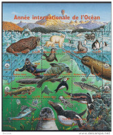 1998 UNO Genf Mi. 334-45**MNH  Sheet   Internationales Jahr Des Ozeans - Blokken & Velletjes