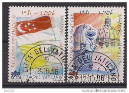 2006 Vatikan Mi. 1569-0  FD-used 25 Jahre Diplomatische Beziehungen Zwischen Dem Heiligen Stuhl Und Singapur - Used Stamps