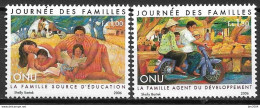 2006  UNO Genf Mi.  541-2**MNH   Internationaler Tag Der Familie - Unused Stamps