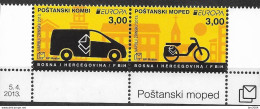 2013 Bosnien Und Herzegowina Kroat. Post Mostar  Mi  361-2 **MNH Europa: Postfahrzeuge. - 2013