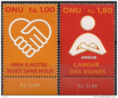 2008 UNO Genf Mi. 600-1 **MNH  Übereinkommen über Die Rechte Von Menschen Mit Behinderungen - Unused Stamps