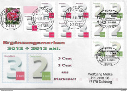 2012+ 2013 Deutschland Germany Mi 2967  + 3045  FDC Ergänzungswerte Skl - 2011-…