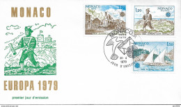 1979 Monaco Mi. 1375-7 FDC   Europa: Geschichte Des Post- Und Fernmeldewesens. - 1979