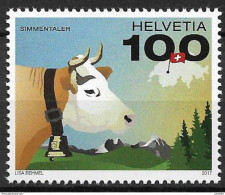 2017 Schweiz   Mi. 2525**MNH   Simmentaler Kuh - Unused Stamps