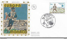 1979 Monaco Mi. 1375-7 FDC   Europa: Geschichte Des Post- Und Fernmeldewesens. - 1979