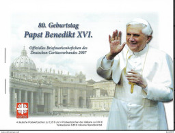 2007 Allem. Fed. Deutschland Germany Mi. 2599  Vatikan  Mi. 1573**MNH 80. Geburtstag Von Papst Benedikt XVI. - 2001-2010