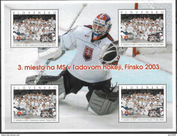 2003  Slowakei Mi.456**MNH  Gewinn Der Bronzemedaille Bei Der Eishockey-Weltmeisterschaft In Finnland - Unused Stamps