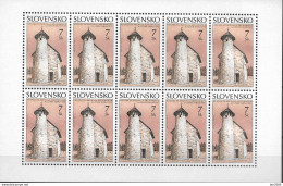 2002 Slowakei Mi. 437-9 **MNH   Romanische Architektur. - Ungebraucht