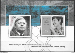 2019  Deutschland Germany  Mi.Bl. 83 **MNH "  Loki  " Und Helmut Schmidt - 2011-2020