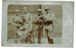 Carte Photo - Souvenir Poste De Garde Du 30 Juillet 1919, Frankenthal (soldats Français Du 10e Génie, Fusil/baionnette) - Frankenthal