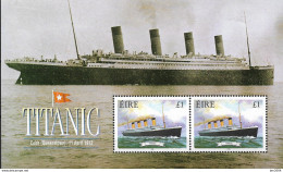 1999  Irland Mi. Bl 31 **MNH   Passagierschiff „Titanic“ - Blocs-feuillets