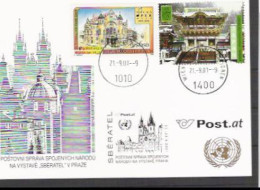 2001 UNO Vienne Pre Stamped Card " PRAHA  " - FDC