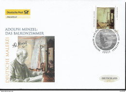 2012  Deutschland Allem. Fed. Mi. 2937 FDC  Das Balkonzimmer; Gemälde Von Adolph Menzel - 2011-…