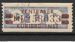 1958 DDR Mi. 19 M  Used Zentraler Kurierdienst - Gebraucht