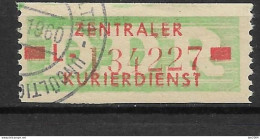 1958 DDR Mi. 18 L    Used Zentraler Kurierdienst - Gebraucht