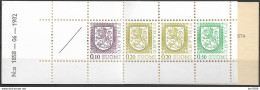 1982 Finnland Mi. MH 10 **MNH Wappen - Carnets