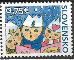 2022 Slowakei Slovensko  Mi. **MNH    Weihnachten - Ungebraucht