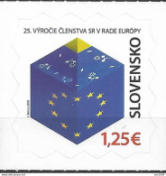 2018 Slowakei  Mi. 850**MNH   25 Jahre Mitgliedschaft Im Europarat - Nuevos