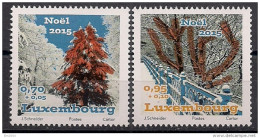 2015 Luxemburg Mi. 2069-70 **MNH  Weihnachten  Mit Lacküberzug - Ungebraucht