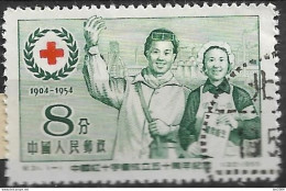 1955 China Mi. 266 Used  50 Jahre Rotes Kreuz - Used Stamps