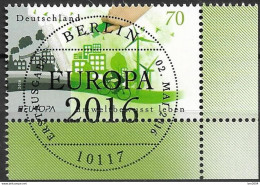 2016 Germany  Deutschland Mi. 3238 FD-used Berlin EUR  Europa: Umweltbewusst Leben. - 2016