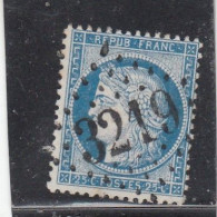 France - Année 1871/75 - N°YT 60A - Type Cérès - Oblitération Losange GC - 25c Bleu - 1871-1875 Ceres