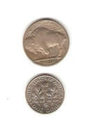 28/ Etats-Unis : 5 Cents 1917 (Buffalo) + 1 Dime 2004 D - 1913-1938: Buffalo