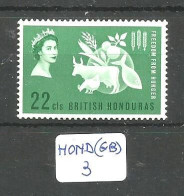 HOND(GB) YT 182 En XX - Honduras Britannique (...-1970)