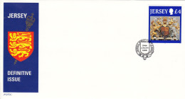 Jersey 1995, £4 Arms On FDC - Jersey