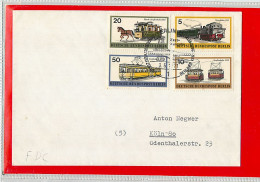 GERMANY - DEUTSCHE - FDC 1971 -  Treni TRAIN - 1971-1980