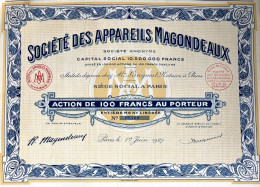 Société Des Appareils Magondeaux S. A., 1927 - A - C