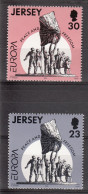 Jersey 1995 Peace & Freedom Pair Unmounted Mint - Jersey