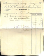 Facture Honoraires Notaires Perret Mandrin Montreux Pour Chevalley Chernex 1908 - Zwitserland