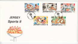 Jersey 1996, Olympics - On Official FDC - Jersey