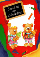 4011 - TOP Glückwunschkarte Schulanfang - Teddy Zuckertüte - Primero Día De Escuela