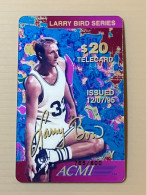 Mint USA UNITED STATES America ACMI Prepaid Telecard Phonecard, Larry Bird Series $20 Card (800EX), Set Of 1 Mint Card - Collezioni