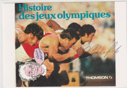 Sur Bristol 105x150 (dos Vierge) Athlétisme (sprint) Autographe (signature Authentique Et Manuscrite) Valéri BORZOV - Sportivo