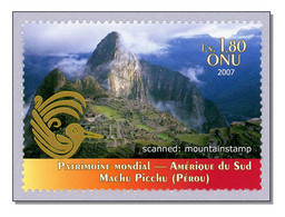 United Nations 2007 Machu Picchu In Peru Mountains Berge MNH  ** - Nuovi