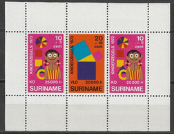 Suriname NVPH 591 Blok Kinderzegels 1972 MNH Postfris - Suriname ... - 1975