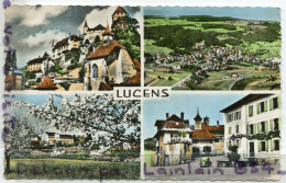 - LUCENS - ( Vaud ) - Multi Vues, 4 Vues, Splendide, écrite, 1960,petit  Format, TBE, Coins Ok, Scans. - Lucens