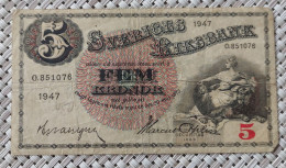 Sweden - Schweden - Suede 5 Kronor 1947 - O.851076 - Zweden