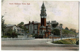 South Brisbane Town Hall - Circulé 1911, Expéditeur Est "engineer S/S Cufie White Star Line - Brisbane