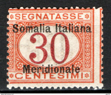 Somalia 1906 Segnatasse Sass.S4 **/MNH VF/F - Somalie