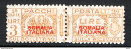 Somalia 1930 Pacchi Postali Sass.PP66 */MH VF/F - Somalië